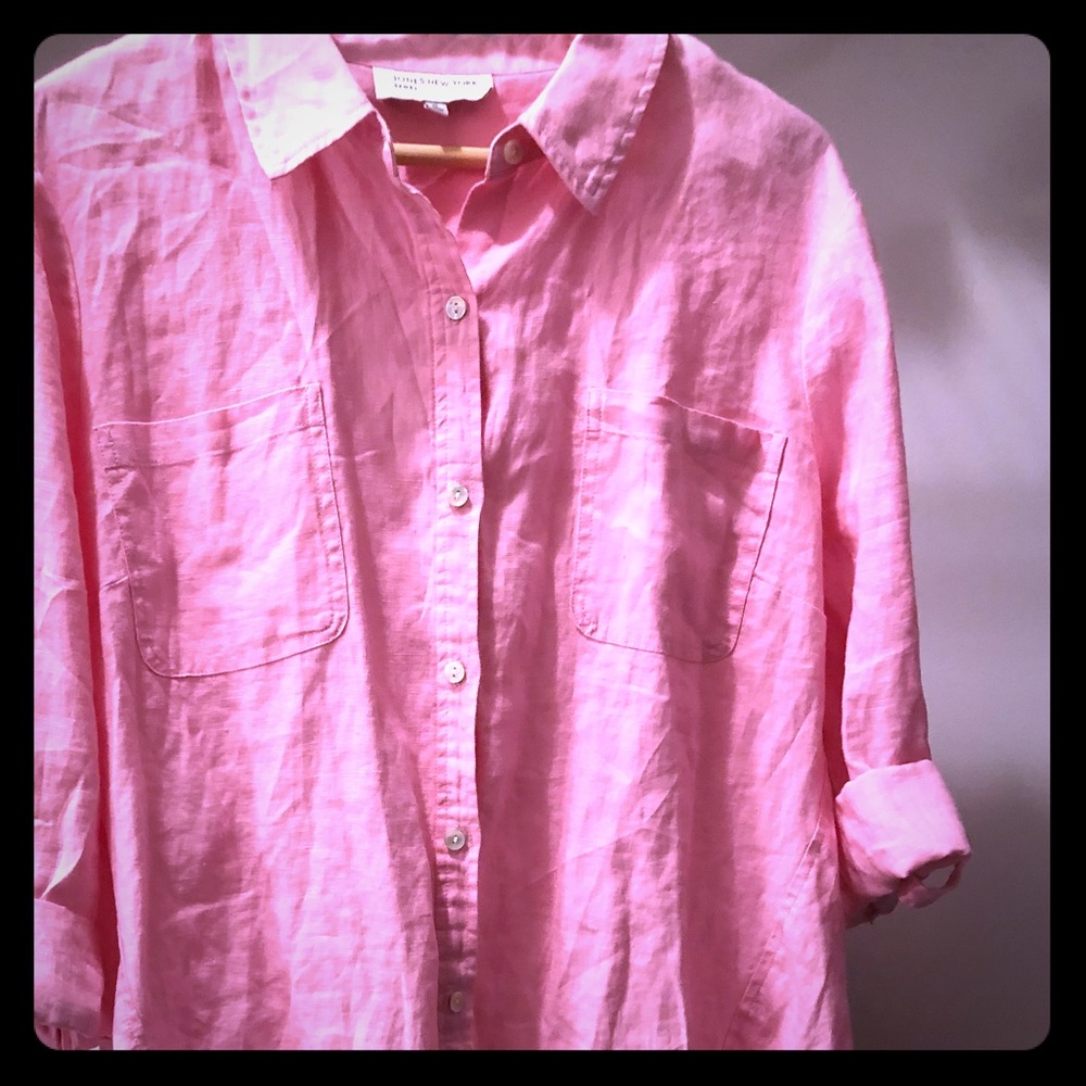 Pink collared shirt